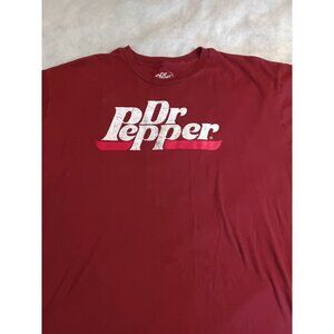 Dr Pepper Graphic T-Shirt 2XL Cotton Short Sleeve
